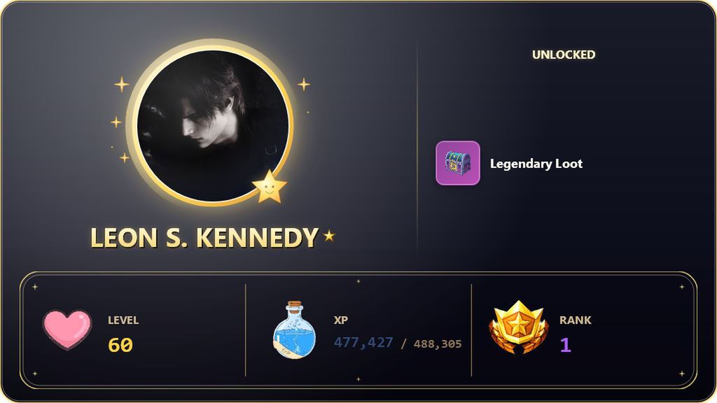 Dem Dem's legendary loot unlock card